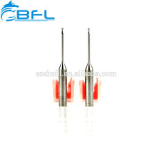 BFL carburo 1 mm Bola Nariz End Mill cortadores, cuello largo corto flauta End Mill